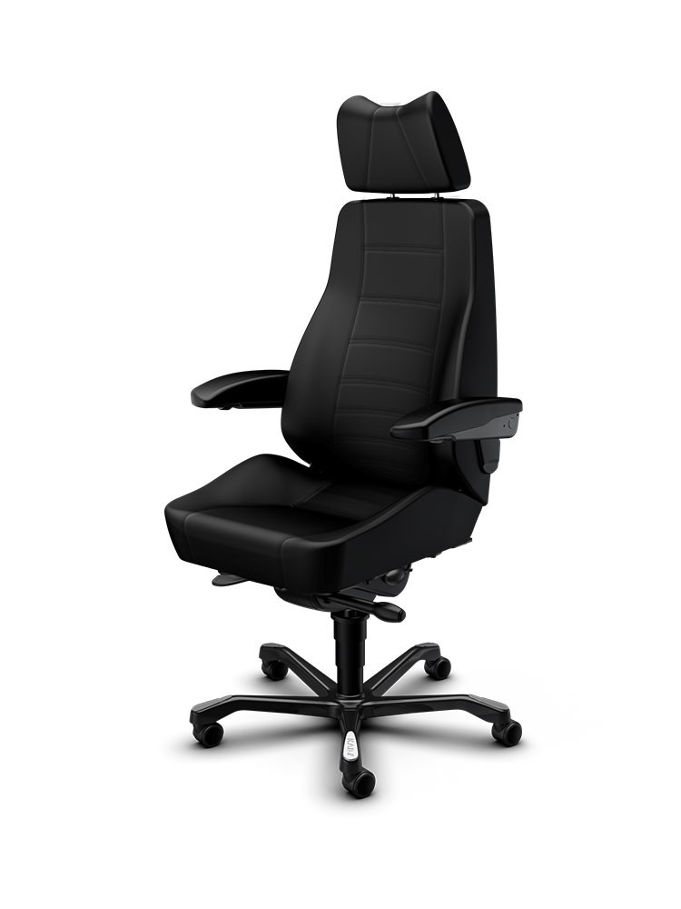 24-Stunden-Stuhl-Controller-Comfort-Line-Leder-Schwarz-blau-sitz-besser.de